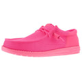 Hey Dude Men`s Wally Neon Pink Casual Shoe