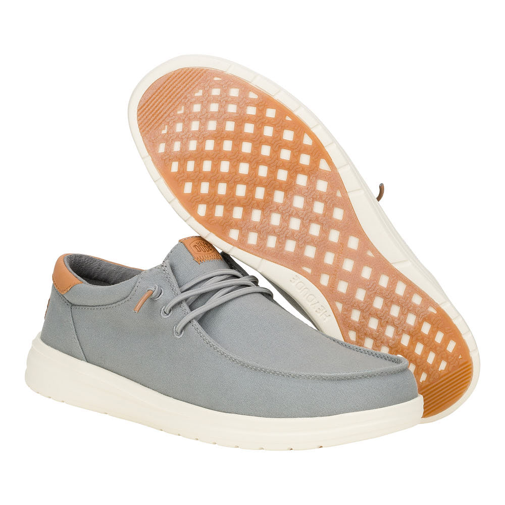 Hey Dude Men's Paul Monument Grey Canvas Casual